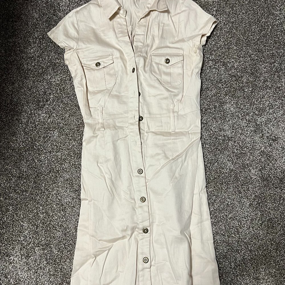 Charlotte Russe Safari look button Up Dress